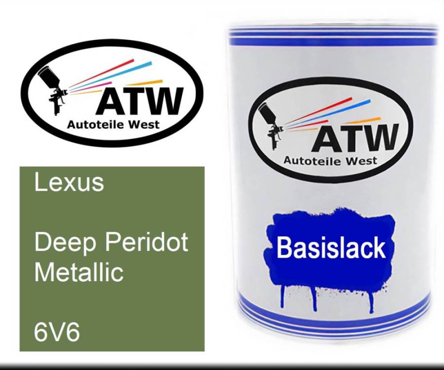 Lexus, Deep Peridot Metallic, 6V6: 500ml Lackdose, von ATW Autoteile West.